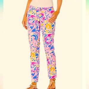 Lilly Pulitzer Pants Size 6 Callahan Chino Catch & Release Print Gently …